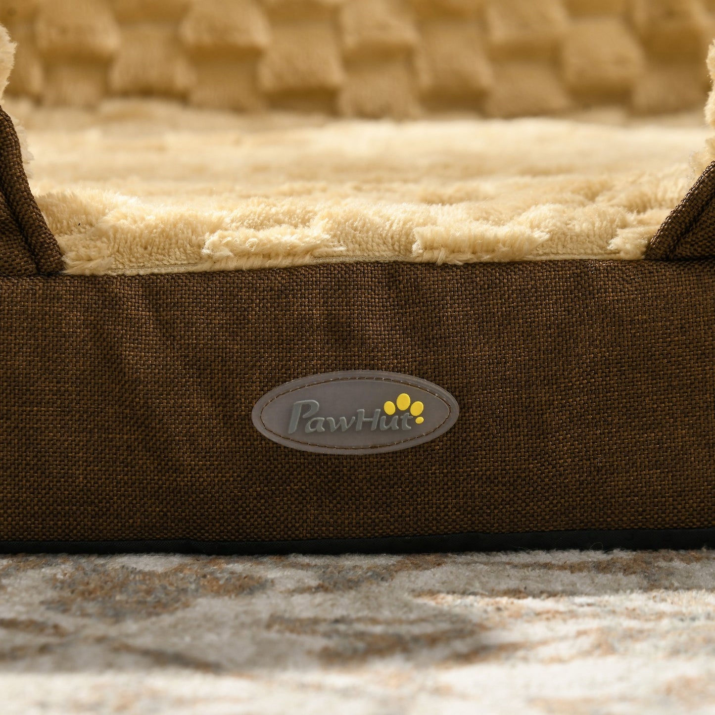 Pawhut Dog Bed Calming Pet Bed Dog Mattress for Large Dogs - Brown