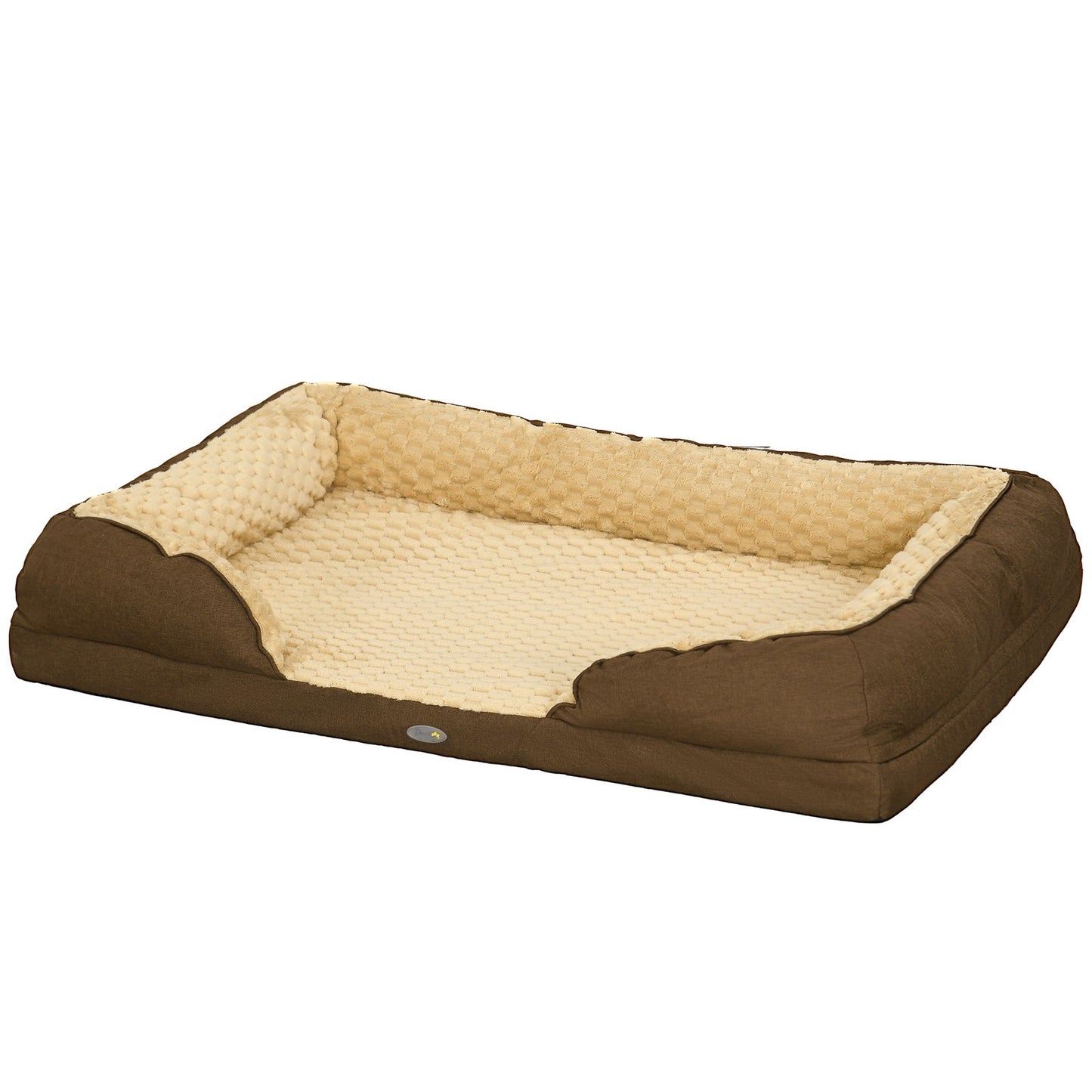 Pawhut Dog Bed Calming Pet Bed Dog Mattress for Large Dogs - Brown