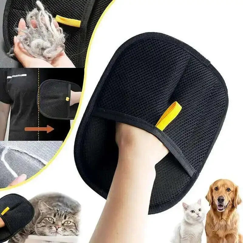 3 Pc Pet Grooming Gloves Static Dedusting Brush Pet Hair Remover Brush Removing