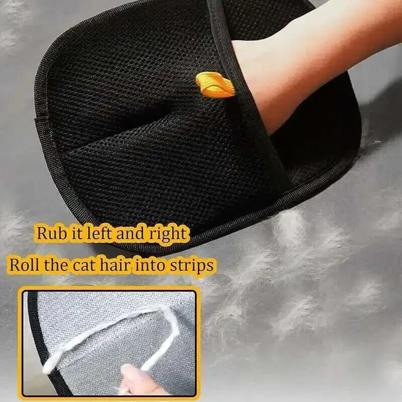 3 Pc Pet Grooming Gloves Static Dedusting Brush Pet Hair Remover Brush Removing