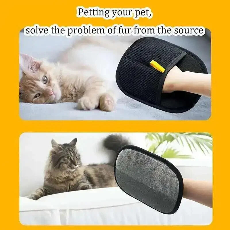 3 Pc Pet Grooming Gloves Static Dedusting Brush Pet Hair Remover Brush Removing